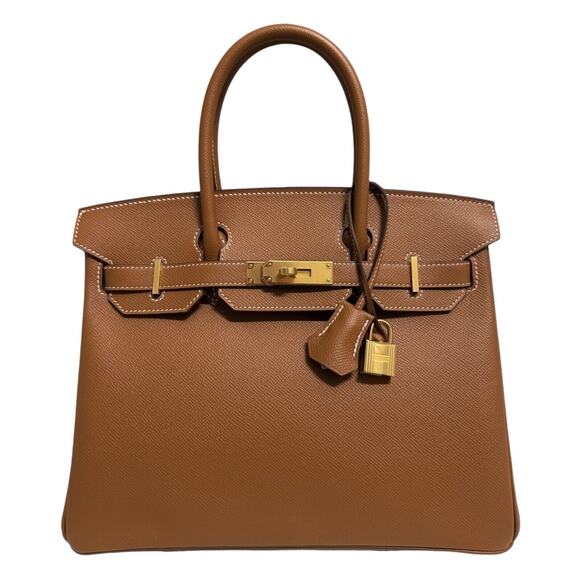Hermes Birkin 30 Gold Camel Tan Epsom Leather Gold Hardware RARE - Picture 1 of 10
